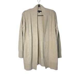 Banana Republic Factory Open Front Long Cardigan Sweater Size S Cotton Wool